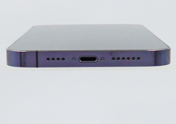◇美品【Apple】iPhone 14 Pro Max 128GB SIMフリー MQ993J/A スマートフォン ディープパープル バッテリー最大容量100％_画像4