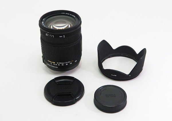 ◇【SIGMA シグマ】18-250mm F3.5-6.3 DC OS HSMニコン用 一眼カメラ用レンズ_画像8