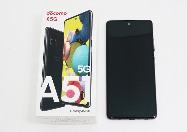 ◇【docomo/SAMSUNG】Galaxy A51 5G 128GB SC-54A スマートフォン プリズムブリックスブラック_画像9