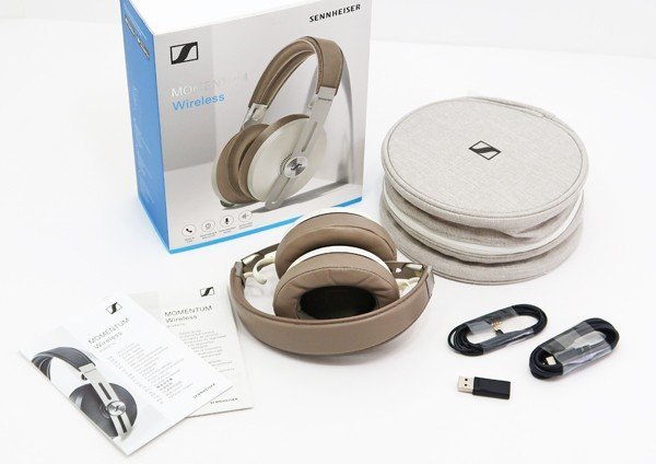 ◇美品【SENNHEISER】MOMENTUM ノイズキャンセリングワイヤレスヘッドホン M3AEBTXL ホワイト_画像6