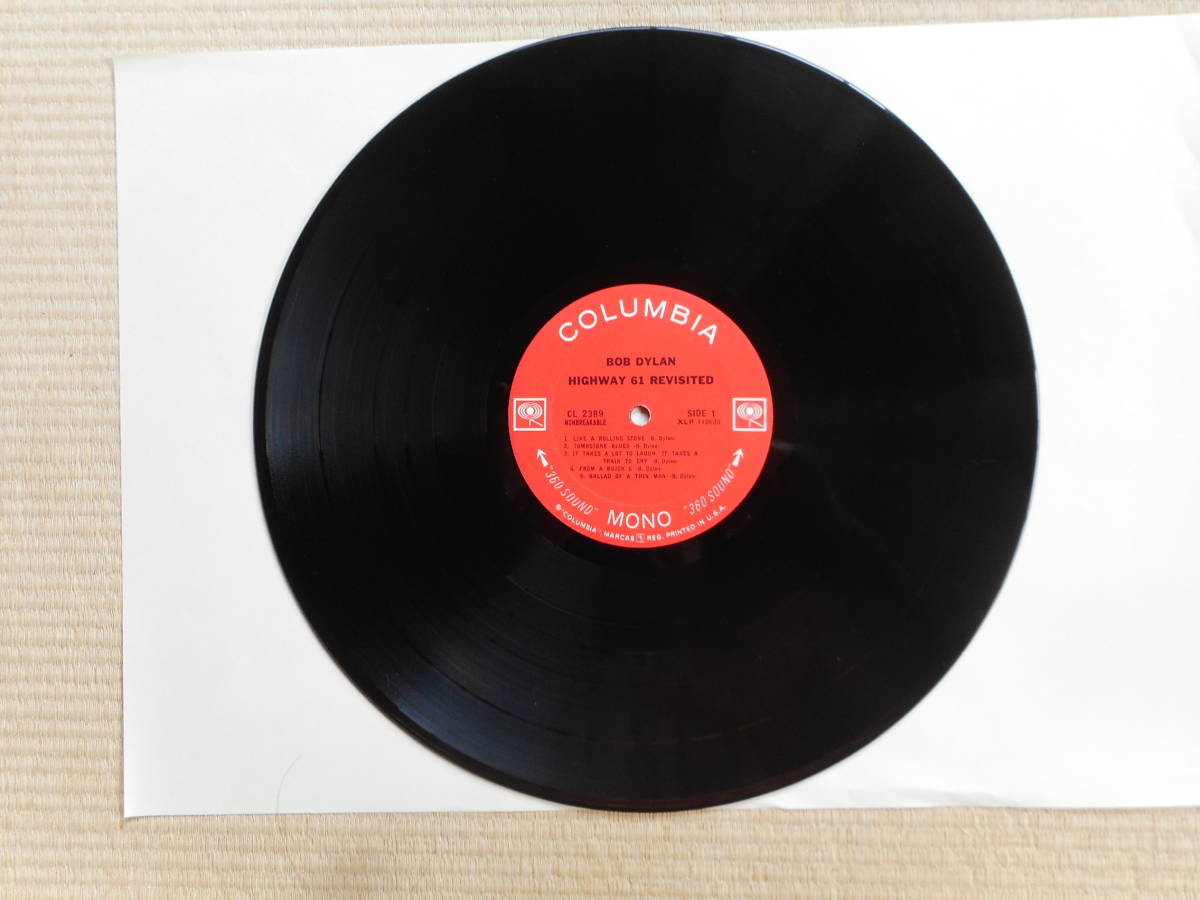 BOB DYLAN HIGHWAY 61 REVISITED オリジナルMONO盤　CL2389 モノラル盤_画像6