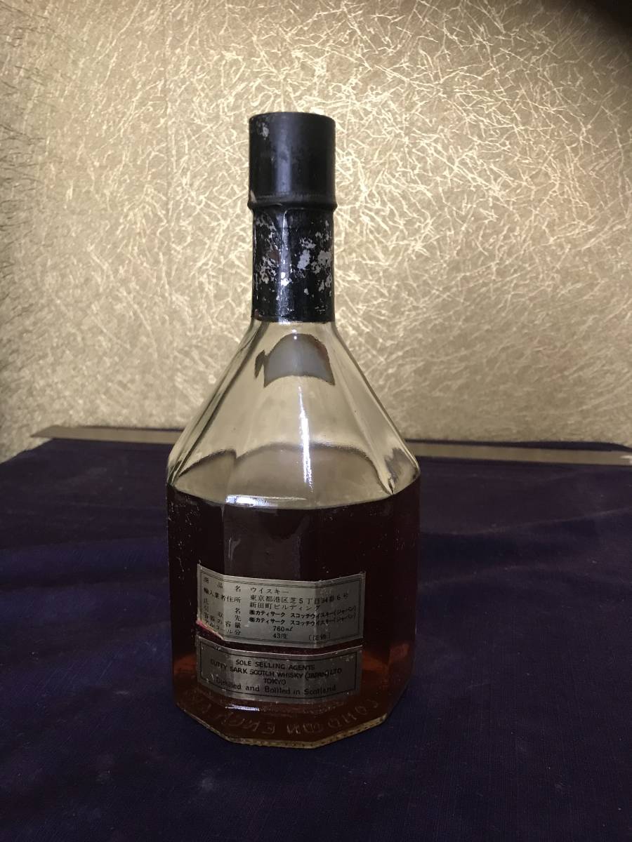 CUTTY SARK 12 ... 12 год  ... раскупорка ... виски   76 0ml 43%  старый алкогольный напиток  ...◆