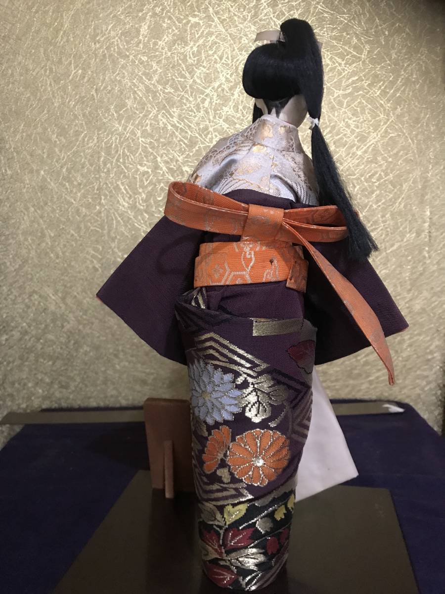 尾山人形 　紫峰/作 人形 ガラスケース　昭和レトロ_画像7