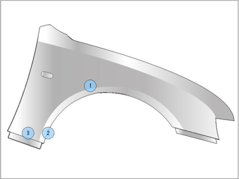 日産 純正 マーチ 《 NK13 》 右フェンダー F3100-1HHMA P10300-23011731_画像4