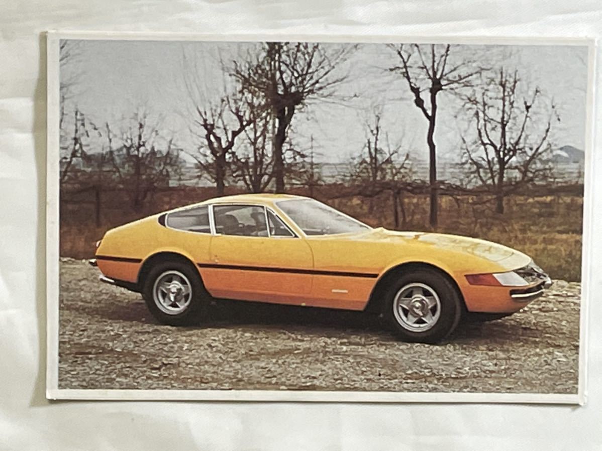 【当時物】大当たりラッキーカード「FERRARI 365GT4/B」①_画像1