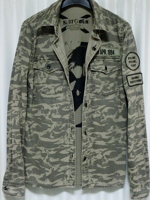  Hysteric Glamour KURT COBAIN Cart ko bar n reversible shirt *S size 