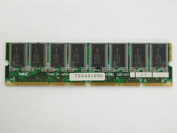 ■NEC PC-9821V16等用 純正メモリー 32MB DIMM G8YAM A5 168pin ②_画像1