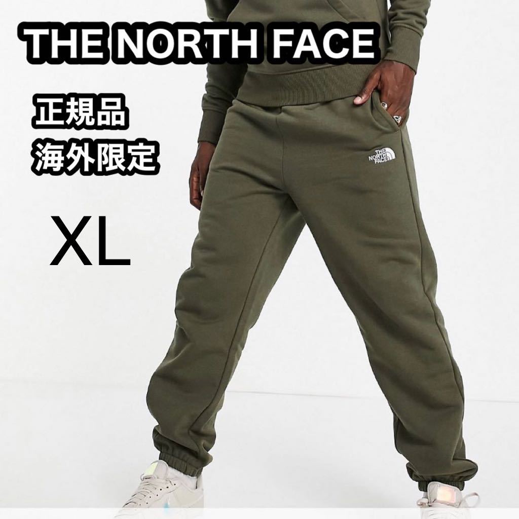 THE NORTH FACE ザノースフェイス SWEAT ノースフェイス メンズ スウェットパンツ ジョガーパンツ 刺繍 XL L カーキ