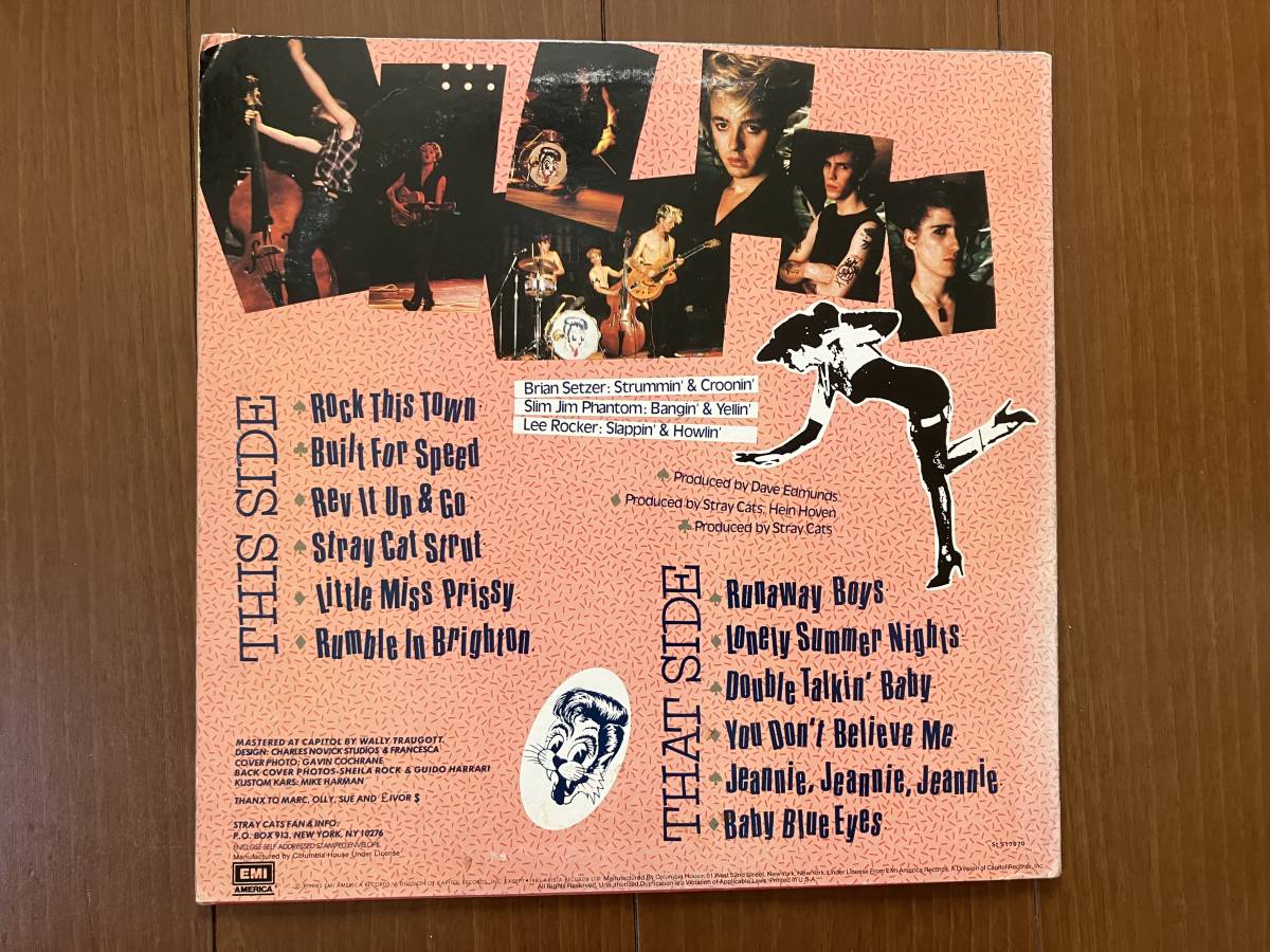 状態「A」★1982年 ストレイキャッツ STRAYCATS ブライアンセッツァー BRIAN SETZER ネオロカビリー ネオロカ ベスト盤 R&R レコード LP_画像2