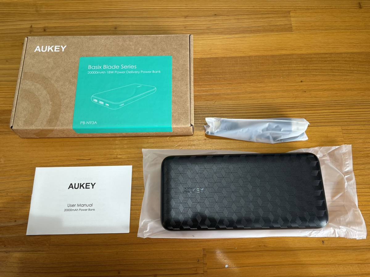 【送料無料★未使用】AUKEY　20000MAH PD対応 モバイルバッテリー PB-N93A_画像6