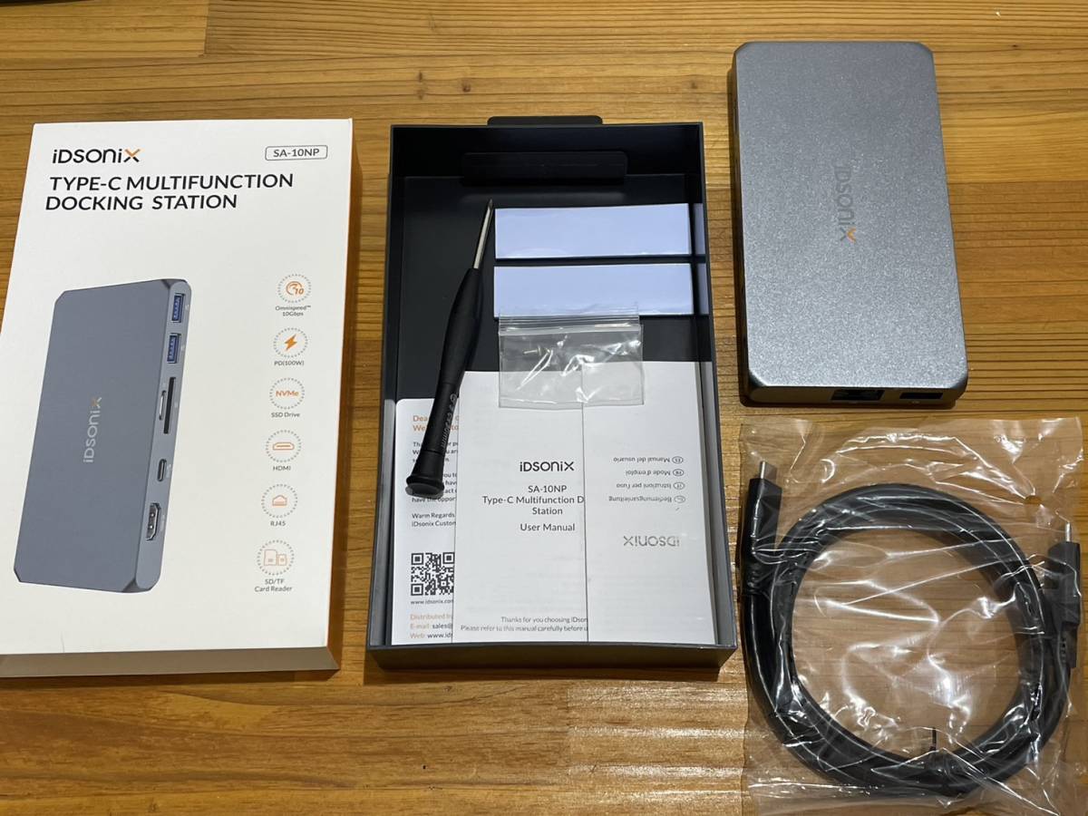 iDsonix ドッキングステーション Type C 10-in-1 ドッキング ステーション USB-C ハブ Typec HDMI 100W PD充電 USB-C 変換アダプタ_画像8