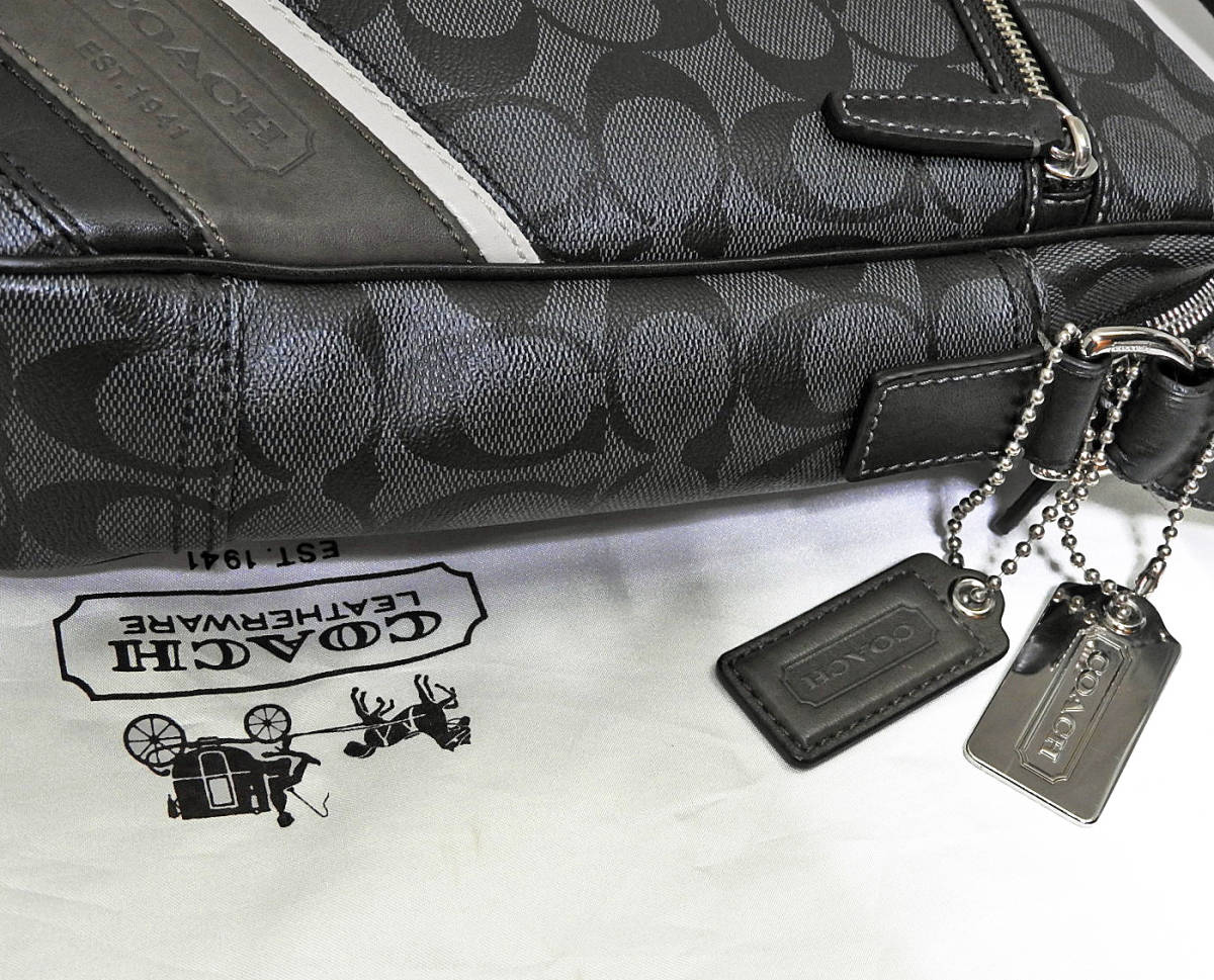 【美品】COACH コーチ ヘリテージ シグネチャー PVCショルダーバッグ №70605 ★正規品 ★全国送料無料♪_画像7