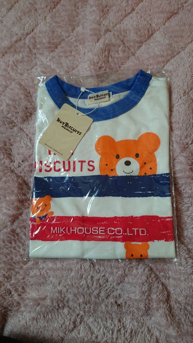 新品タグ付き ミキハウス HOT BISCUITS 半袖Tシャツ100_画像1