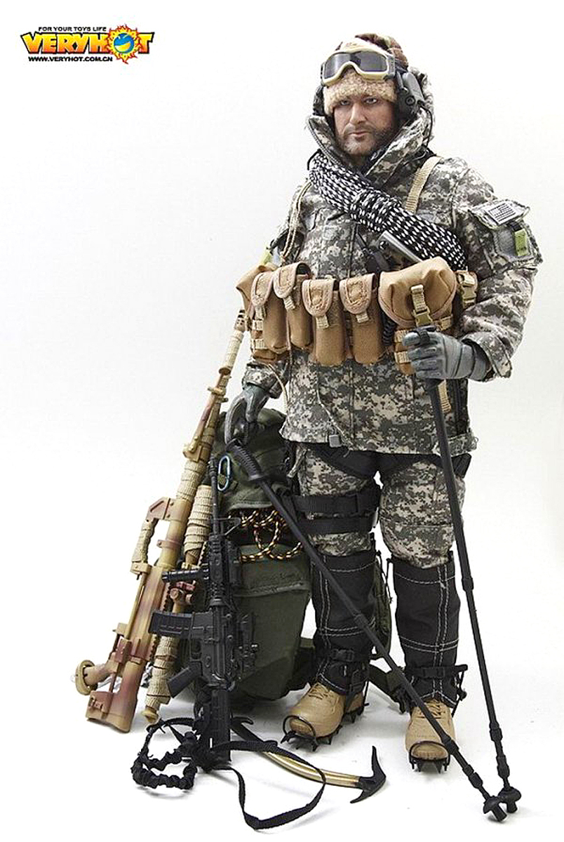 ホットトイズ ミリタリー 1/6 Hot Toys Military Scale Fully Poseable Figure Special Force Mountain Ops Sniper A.C.U. Version　新品_画像6