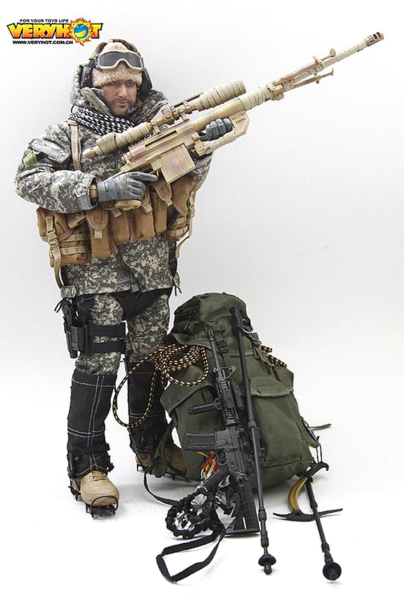 ホットトイズ ミリタリー 1/6 Hot Toys Military Scale Fully Poseable Figure Special Force Mountain Ops Sniper A.C.U. Version　新品_画像7