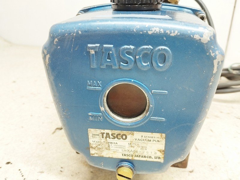 TASCO タスコ バキュームポンプ ツーステージ真空ポンプ TA150XA ジャンク_画像5