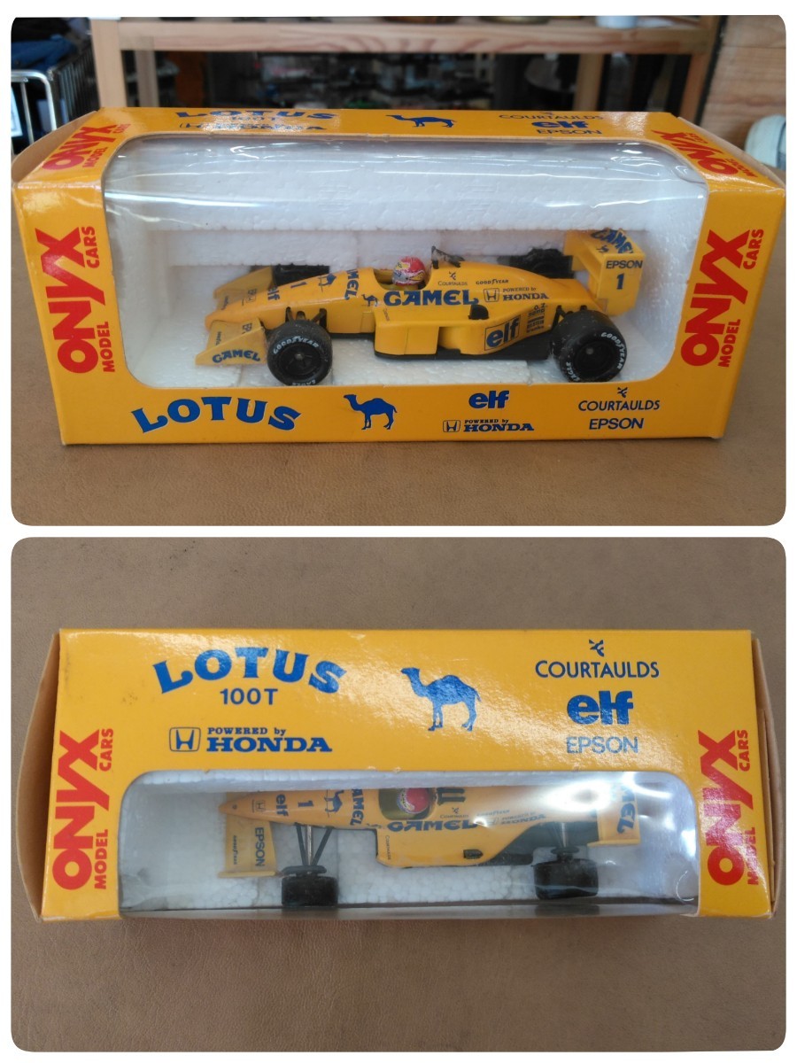 ONYX　オニキス　ミニカー　LOTUS 100T　HONDA　CAMEL / LOTUS 101　EPSON PIAA　ネルソン・ピケ　レーシングカー　2個セット_画像2