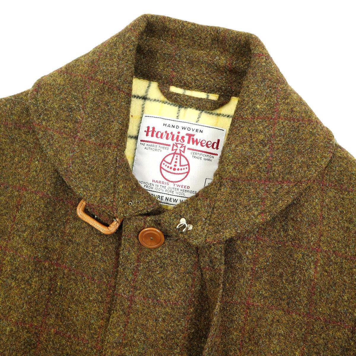 【B2643】【美品】Edition×HARRIS TWEED エディション ハリスツイード ウールジャケット ウールコート チェック 別注 サイズ46_画像4