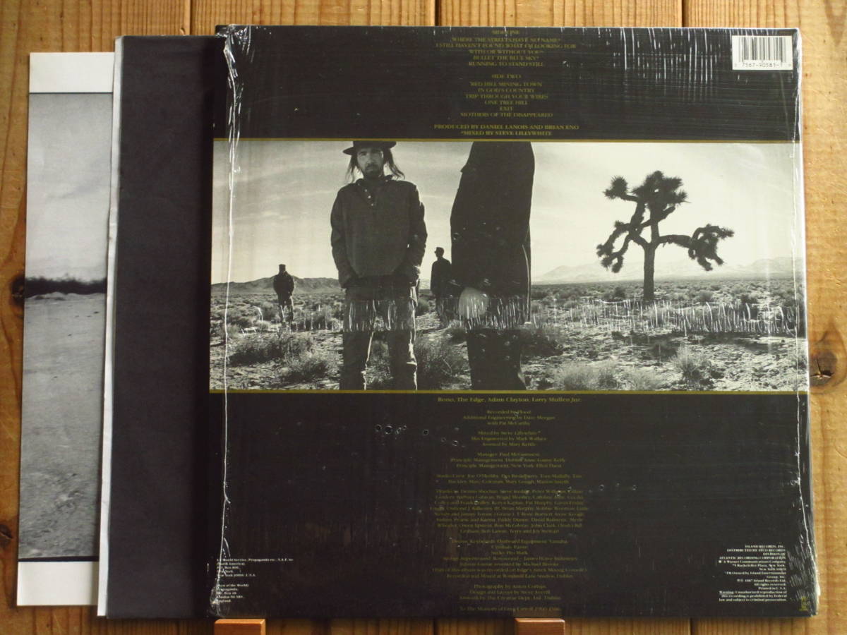 オリジナル / U2 / The Joshua Tree / Island Records / 90581-1 / US盤 / シュリンク・ステッカー付_画像2