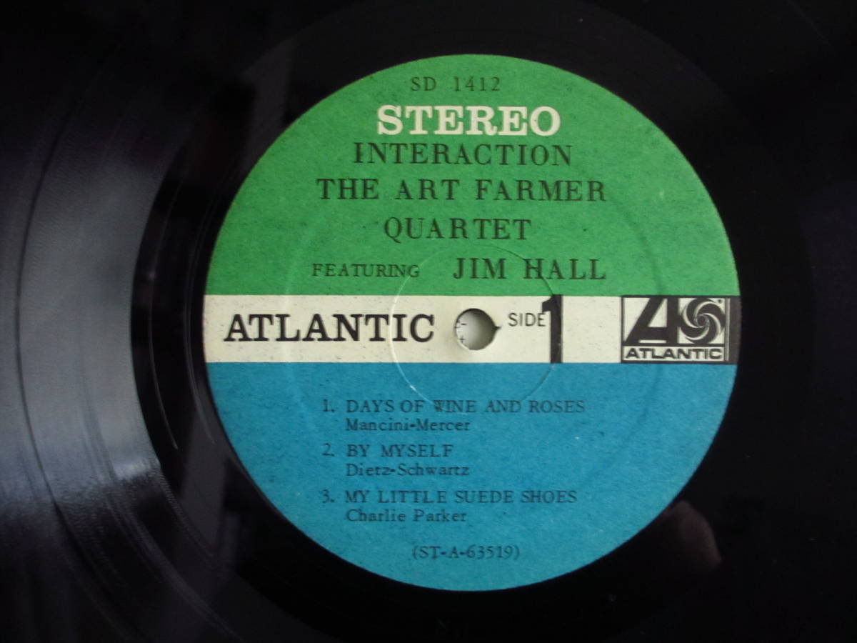 オリジナル / The Art Farmer Quartet Featuring Jim Hall ジムホール / Interaction / Atlantic / SD 1412 / US盤_画像3