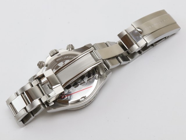 2311-558 パガーニデザイン PD-1676 クオーツ腕時計 美品 クロノグラフ スモセコ 銀色 箱 ギャランティカード_画像5