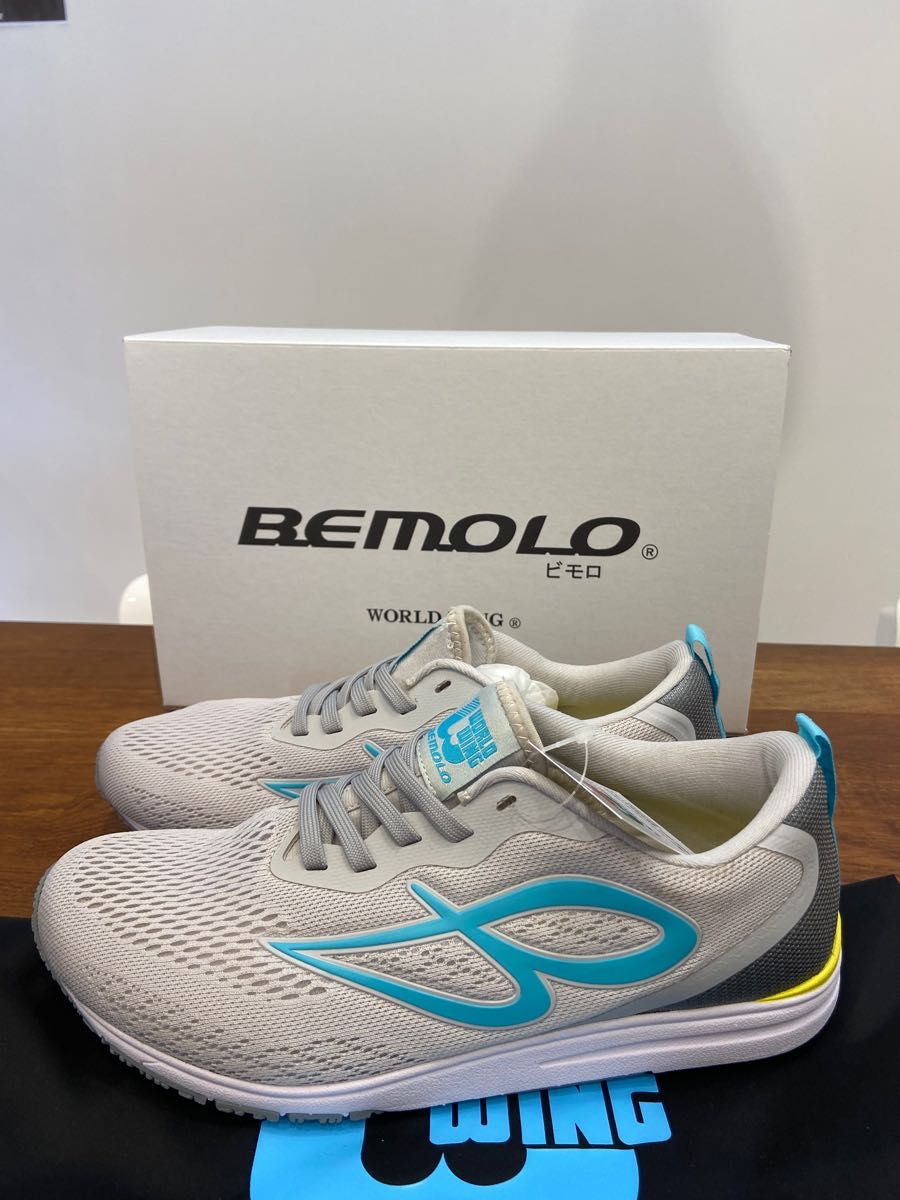 BeMoLo スニーカー Running VeLo Tricot ライトグレー-