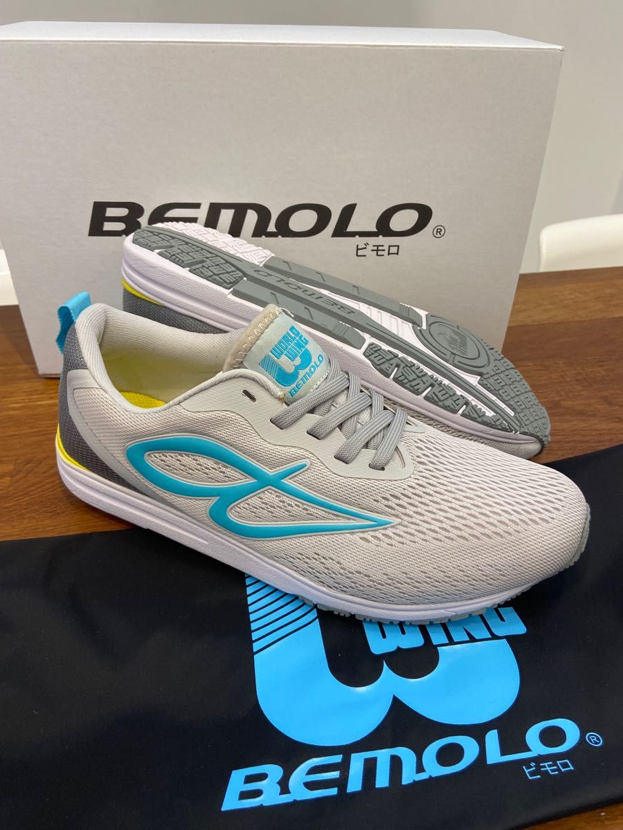 BeMoLo スニーカー Running VeLo Tricot ライトグレー-