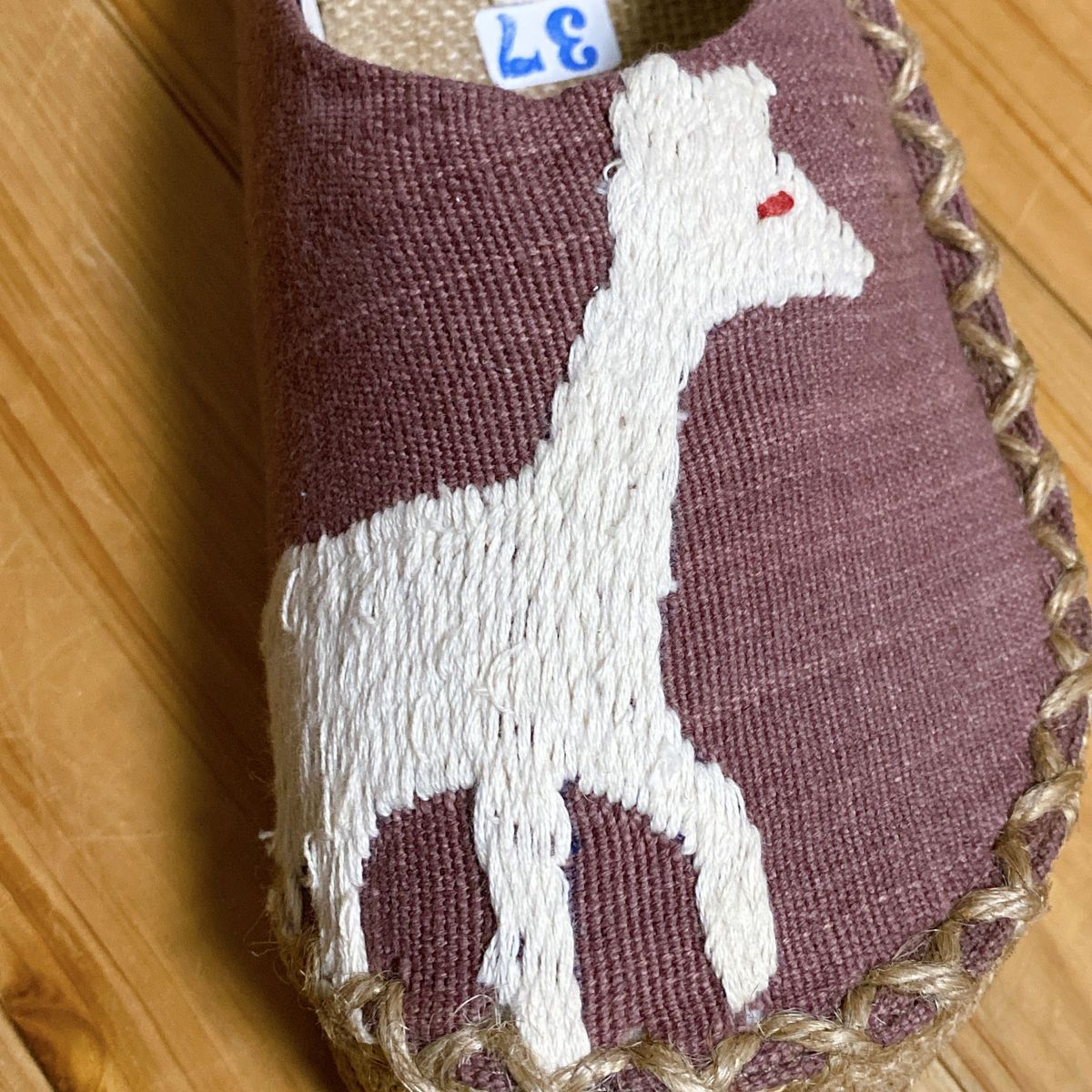 ナガ族 サボサンダル 手刺繍 23.5cm 新品未使用 