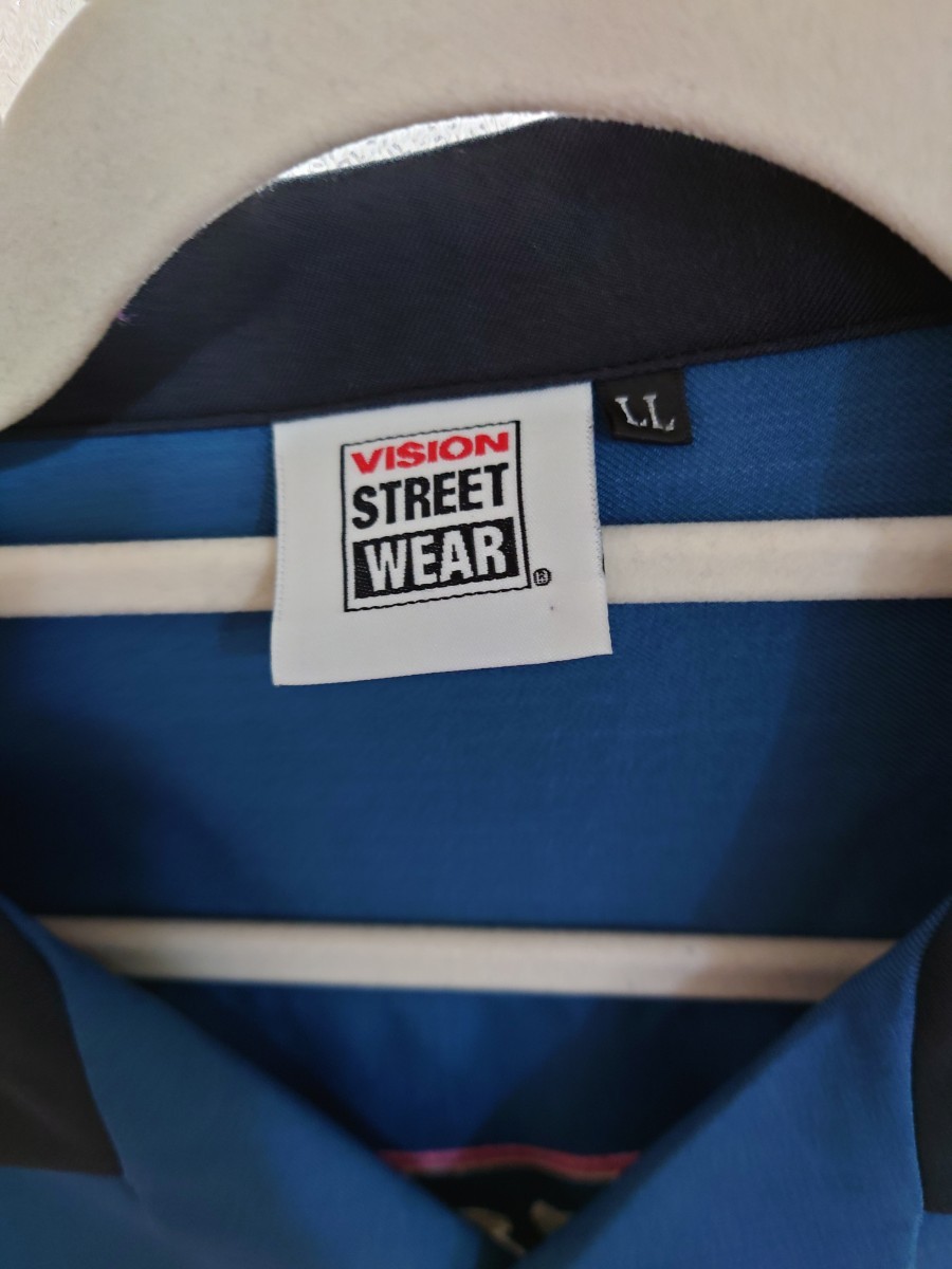 VISION STREET WEAR ヴィジョンストリートウェア 長袖シャツ LLサイズ 新品 未使用品 ボーリングシャツ ロゴ_画像3