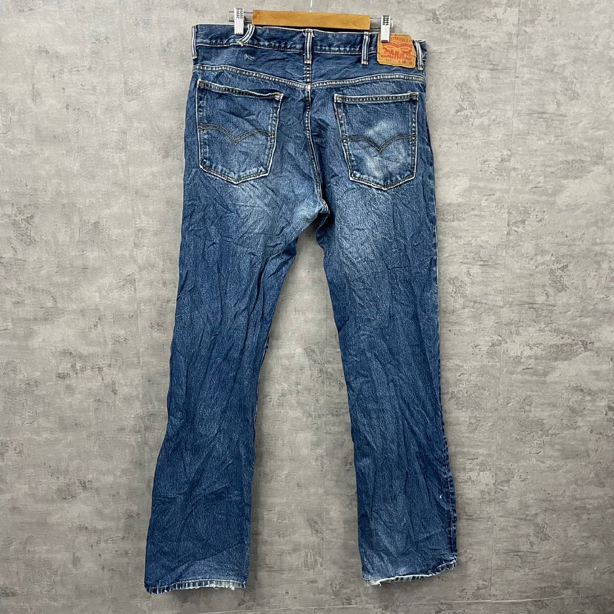 Levi's517TM ブルージップフライ デニムジーンズパンツ W38L36 実寸Ｗ38in 赤タブ USA 海外輸入 古着 LK10601_画像2