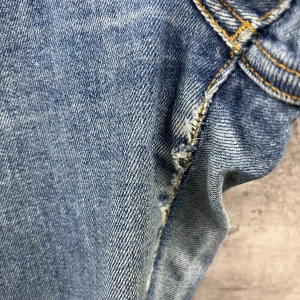 Levi's805 74 イタリア製 レディース ブルー ジップフライ デニムジーンズパンツ W28L34 8057469 オレンジタブ USA 海外古着 L220202-H229_画像10