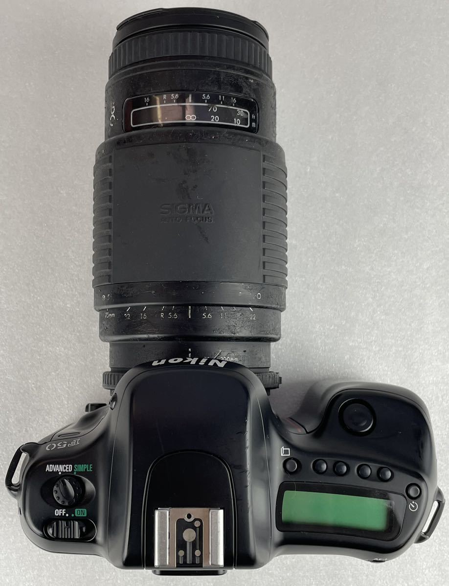 真754【Nikon/ニコン】Nikon F50 レンズ付き　SIGMA AUTO FOCUS 詳細不明　フィルムカメラ_画像4