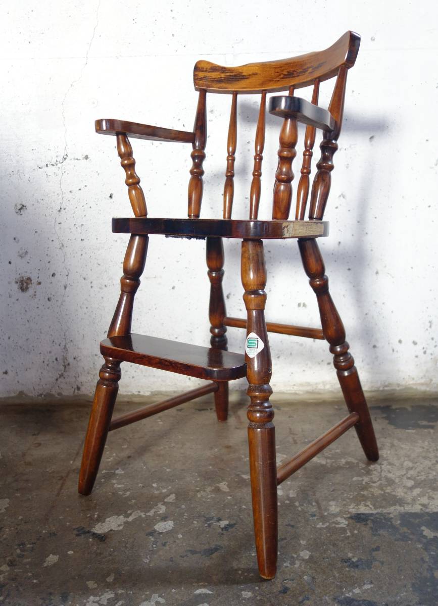  retro furniture that time thing * high class .. furniture HIDA*hi Dada i net * high chair baby chair child chair wooden chair child chair -