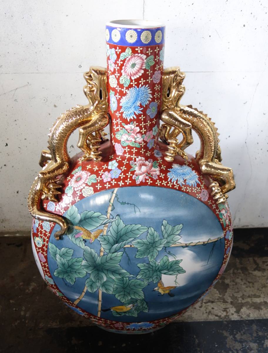 伝統工芸 工芸美術 *高級大型工芸品 古玩*薩摩焼 SATSUMA-YAKI 伝統工芸 工芸美術 *高級大型工芸品 古玩*薩摩焼 SATSUMA-YAKI