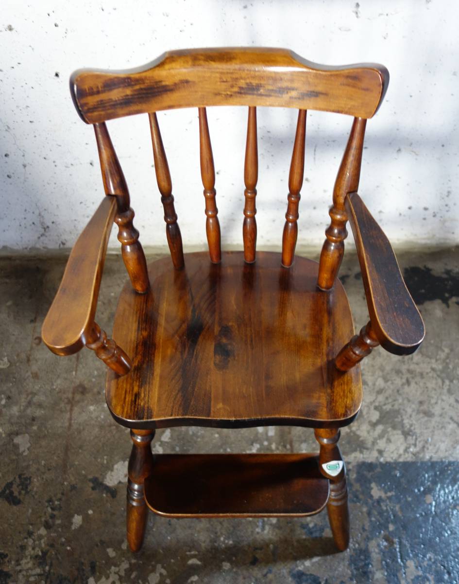  retro furniture that time thing * high class .. furniture HIDA*hi Dada i net * high chair baby chair child chair wooden chair child chair -