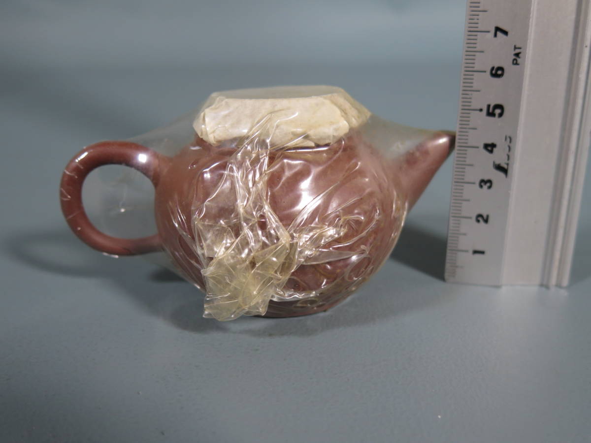 朱泥 茶器 急須 荊渓恵孟臣製 未使用 長期保管品 銘入り 中国　煎茶器_画像3