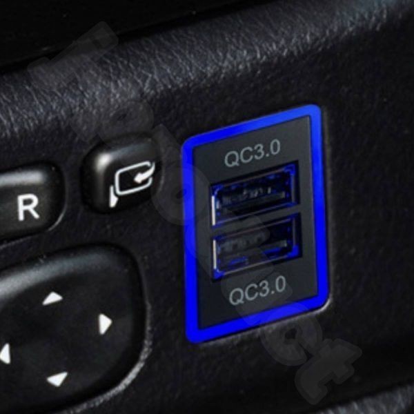 トヨタ Aタイプ USB 電源 スイッチホールパネル 2ポート スマホ タブレット アルファード 20/30系 プリウス エスティマ 50 アクア b_画像7