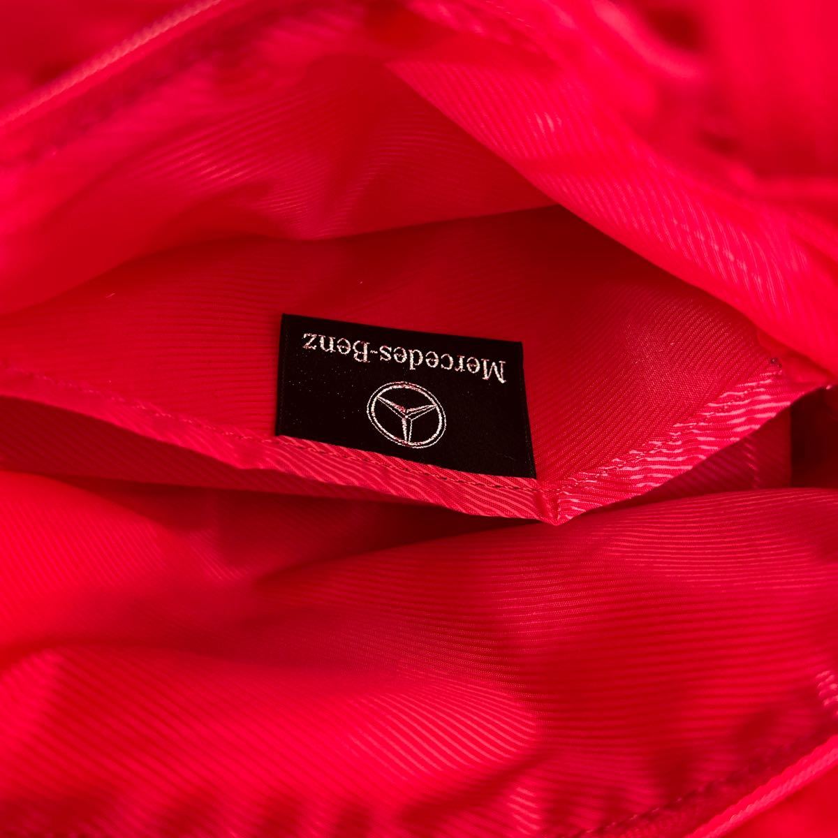 未使用★メルセデス・ベンツ Mercedes Benz フリル・ミニトートバッグ 赤　純正　正規品★_画像6