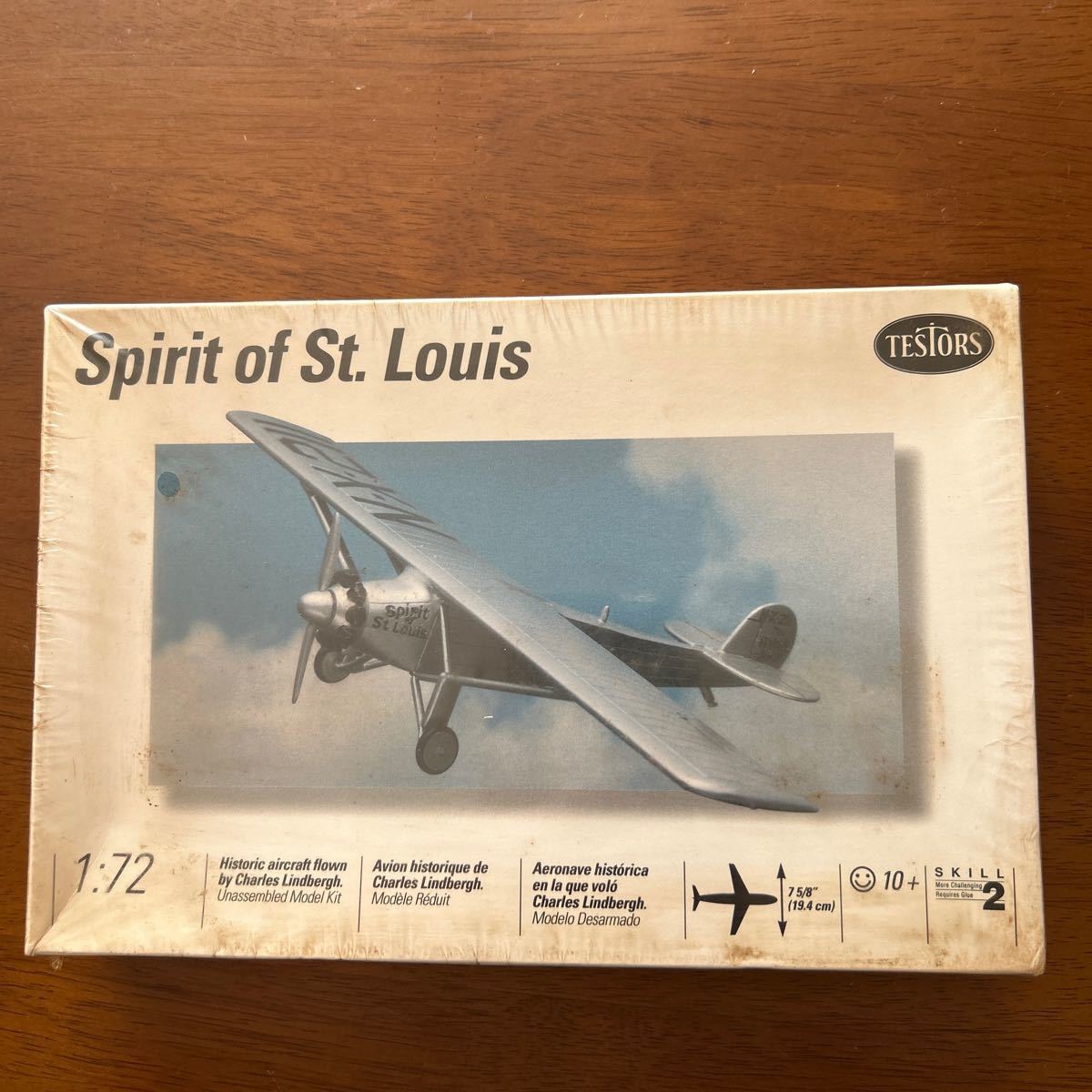 Testers 1/72 Spirit of St.Louis(箱シュリンク封印、汚れてますが)_画像1