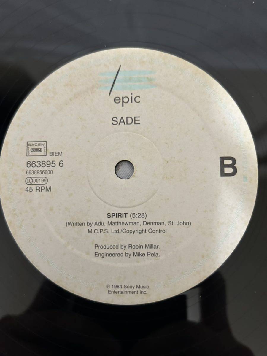 ◎O393◎LP レコード Sade シャーデー/Smooth Operator/663895 6/EU盤の画像6