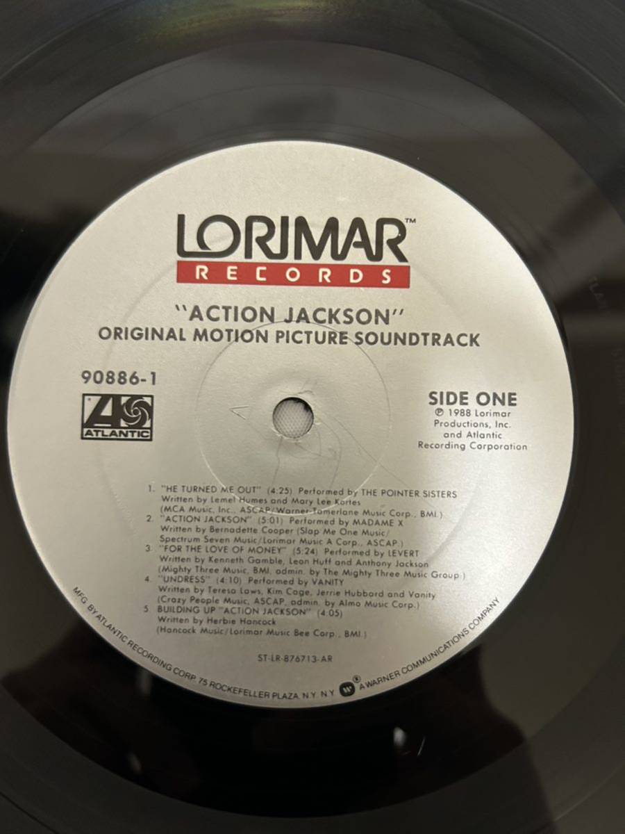 ◎O514◎LP レコード ACTION JACKSON Original Motion Picture Soundtrack/Pointer Sisters/Madame X/Levert/Vanity 他/90886-1/US盤_画像4