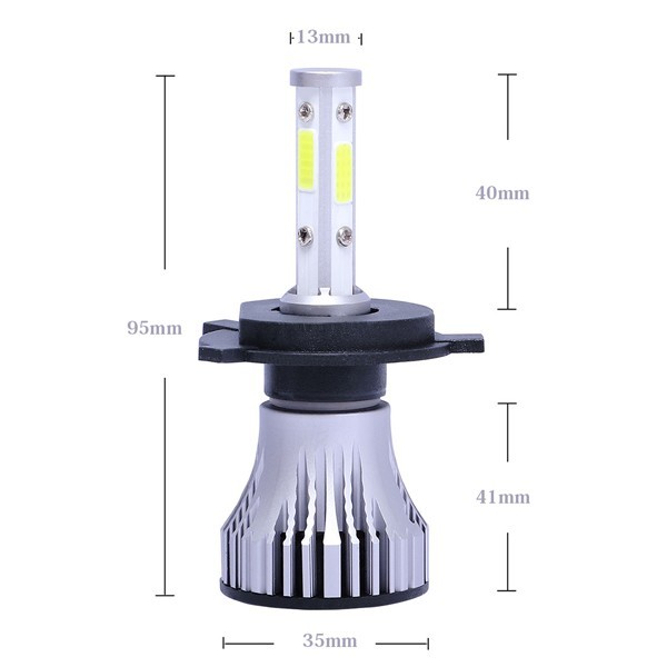 CSPチップ搭載 H4 Hi.Low切替式 EMC対策 LEDヘッドライト 2個入 新車検対応 HID交換用 X15 4面発光 6500K 8000LM_画像9