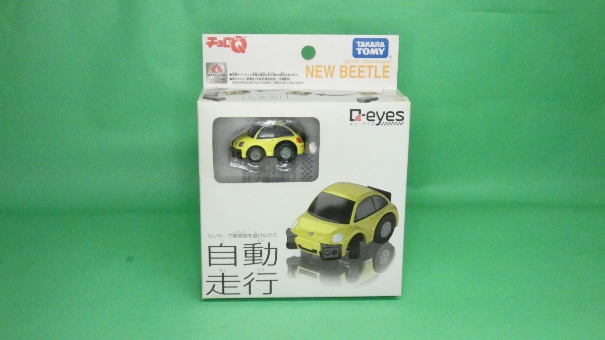 タカラトミー　チョロQ　Q-eyes 自動走行　NEW BEETLE 「ニュービートル」走行確認済み_画像1