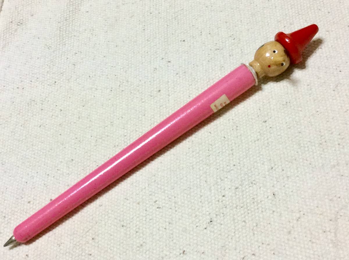 イタリア製　ペン　お土産　 木製　　ボールペン　ピノキオ　　ピノッキオ　　インク切れです_画像1