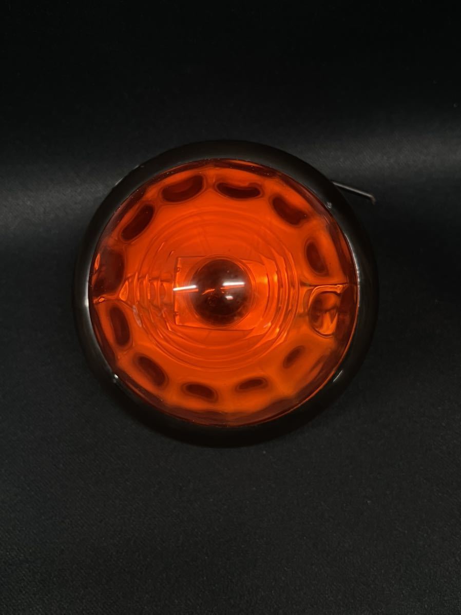 YT-452 2個 アンバー 橙 オレンジ Ｐトップマーカーランプ 樹脂レンズ プラ 電球式 レトロ デコトラ アート ヤック トラックショップASC_画像3