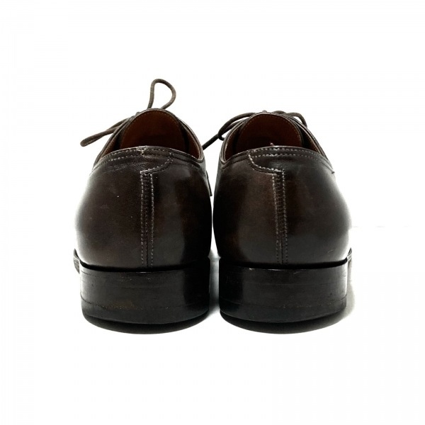 ジョンロブ JOHNLOBB ローファー 7 E レザー ダークブラウン メンズ アウトソール張り替え済 靴_画像3