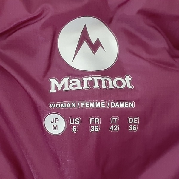 マーモット Marmot ダウンジャケット サイズJP(M) - ピンク レディース 長袖/冬 美品 ジャケット_画像3