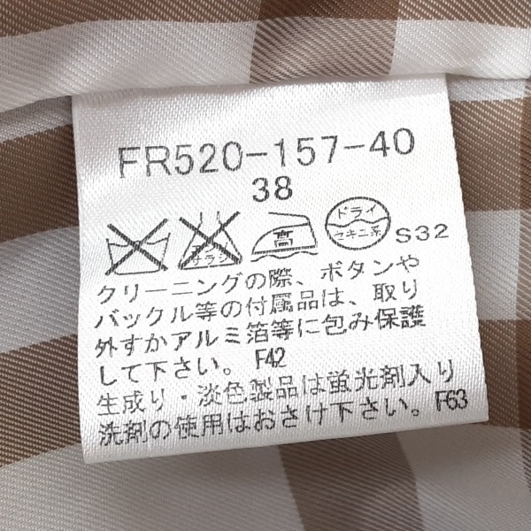 バーバリーブルーレーベル Burberry Blue Label サイズ38 M - ベージュ レディース 長袖/フリル/春/秋 美品 コート_画像5