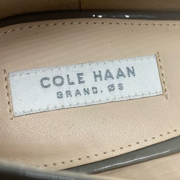 コールハーン COLE HAAN パンプス 6 B - エナメル（レザー） グレー レディース ウェッジソール 美品 靴_画像5