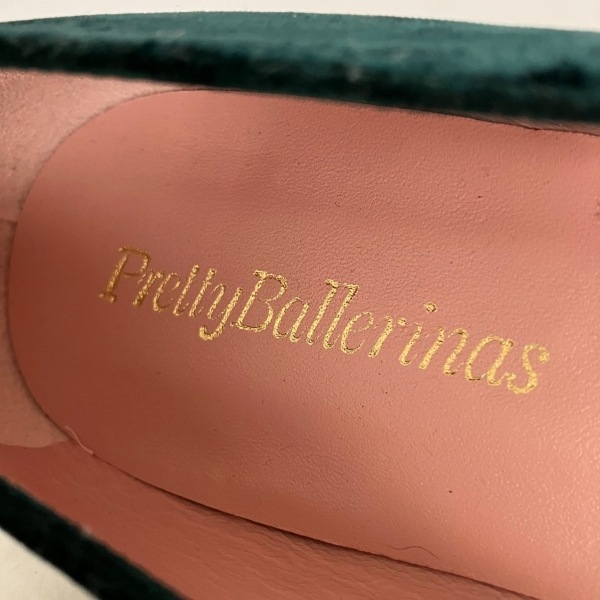 プリティバレリーナ Pretty Ballerinas フラットシューズ 40 - ベロア ダークグリーン レディース 靴_画像5